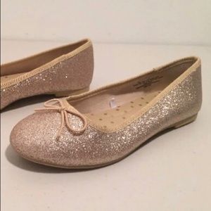 Gold Ballet Flats